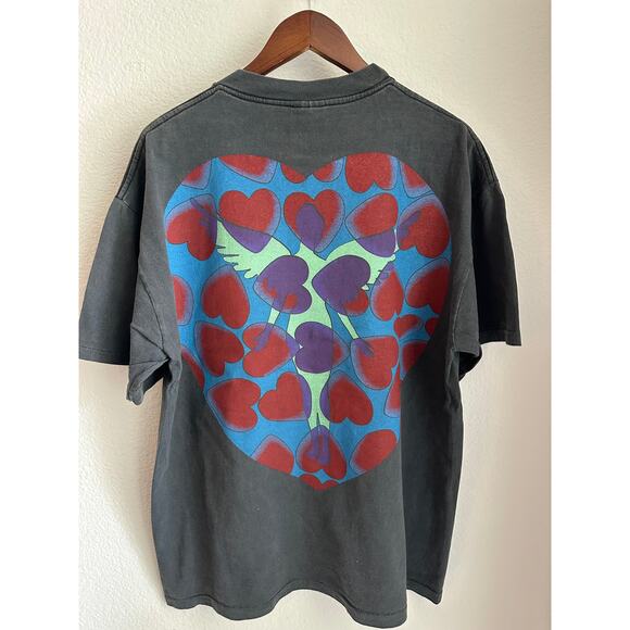 Nirvana Heart Shaped Box Vintage Reprint T-shirt Single Stitch Giant - Picture 2 of 6